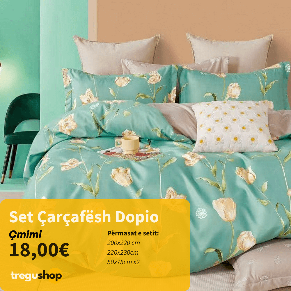 tregu-dopio7 Set Çarçafësh Dopio - Modele të ndryshme - Image 1