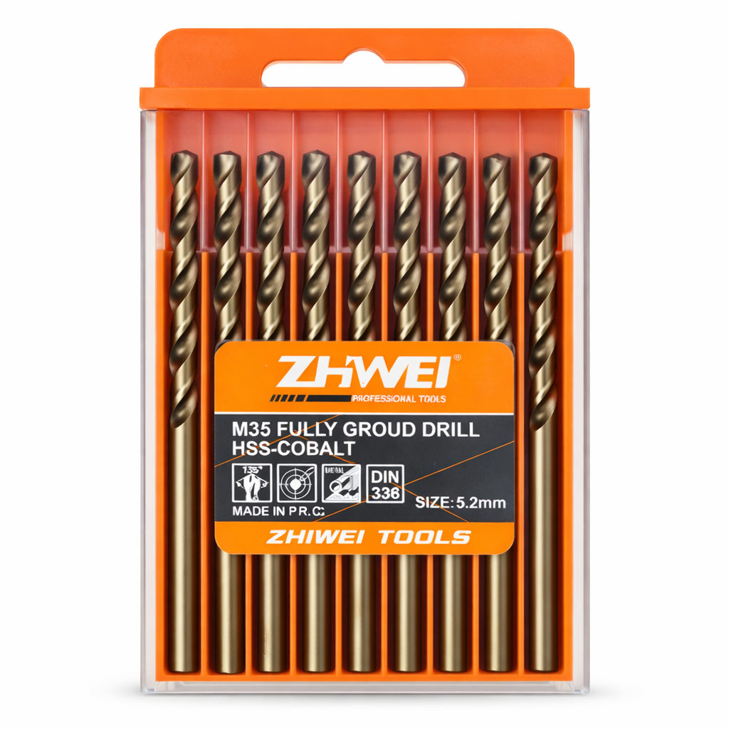 zhiwei-5.2 Set Brocash për Metal ZHWEI M35 Kobalt 5.2 mm - Image 1