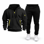 Komplet Sportiv Modern për Meshkuj me Hoodie me Zinxhir - Figura 4