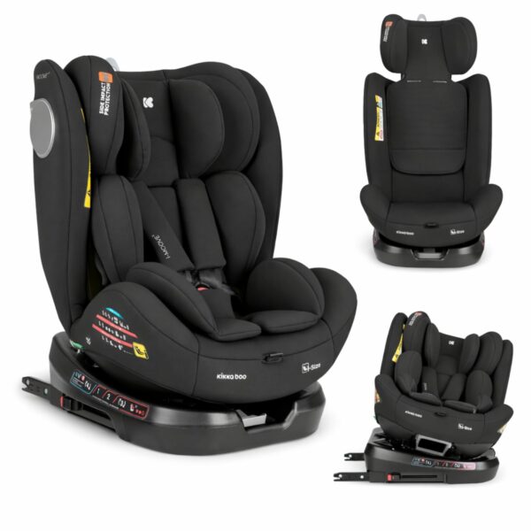 KikkaBoo i-Moove 2 i-Size 360° ISOFIX  Ulëse Veture 40-150 cm (R129/04)