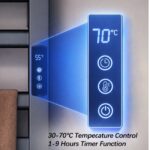 🖤 Varëse Elektrike për Peshqirë me Ngrohje - Smart WiFi | LED Display | 30-70°C - Figura 3