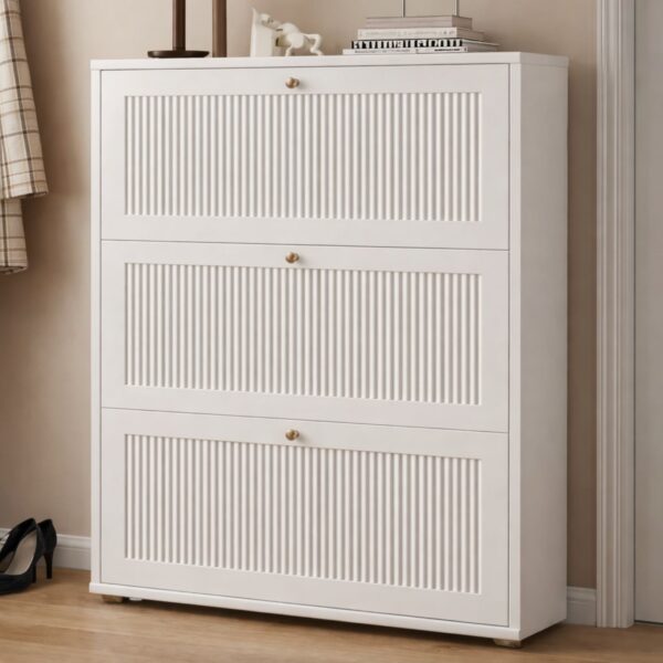 Kabinet i Bardhë me Sirtarë - Organizim Elegant & Stil Minimalist 🤍✨