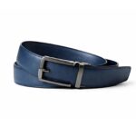 💙 Stil modern që bie në sy - Rrip Elegant Blu prej Lëkure me Kapëse Automatike