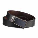 Rrip Elegant prej Lëkure për Meshkuj me Kapëse Automatike Premium