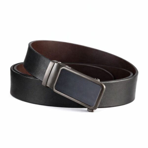 Rrip Elegant prej Lëkure për Meshkuj me Kapëse Automatike Premium