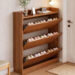 Kabinet Druri për Organizim - Dizajn Vertikal & Elegancë Natyrale 🌿👟