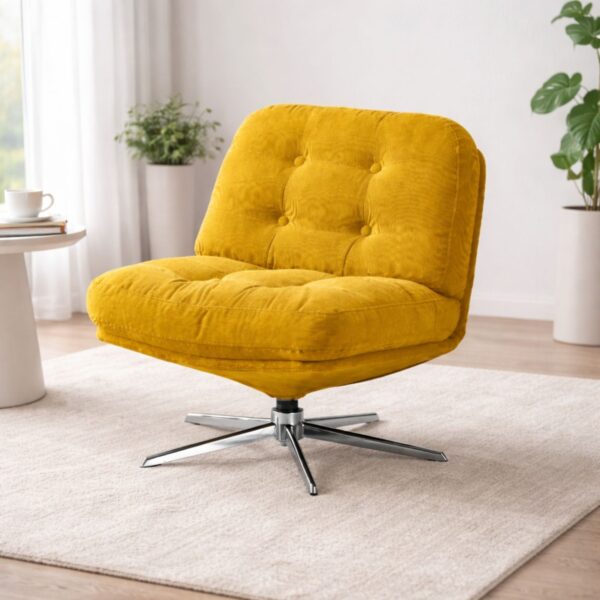 💛🪑Karrige Rrotulluese - Komfort Maksimal & Stil Elegant Mustardë