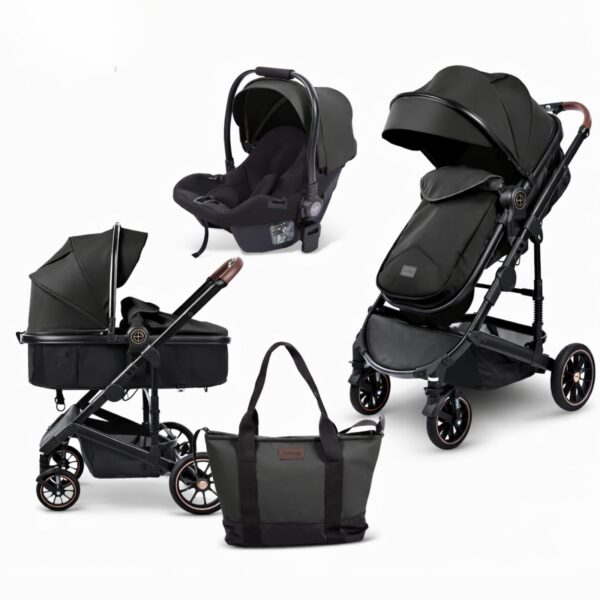 Karrocë Premium Burbay 3-në-1 – Stil Luksoz & Funksionalitet i Plotë