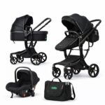 Karrocë Luksoze Multifunksionale Kidilo 3-në-1 – Elegancë, Prakticitet & Komfort