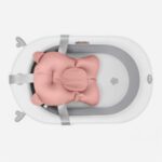 🛁🐻Rrjetë Vaske për Foshnje me Dizajn Ariu - Mbështetëse e Butë Floating (0M+) - Figura 5