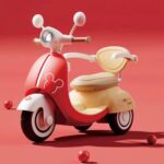 🛵❤️ Motorcycle Vintage Kids – Red Edition 6V 👶✨ - Figura 2