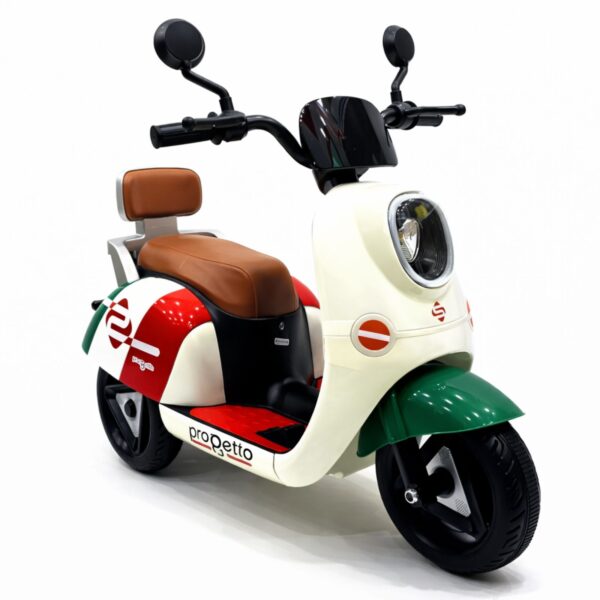 🛵🤩 Motorcycle New Kids Style – VESPA Vintage 6V (Orange Edition)