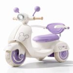 🛵💜 Motorcycle Vintage Kids – Purple Classic 6V 👶✨