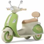 🛵💚 Vintage Vespa Electric Scooter - Rechargeable 12V (Green Edition)
