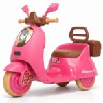 🛵💗 Motorcycle Vintage Kids – Pink Classic 6V 👶✨