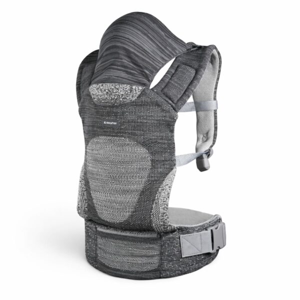 Kikkaboo Hoody Fly Knit Grey Carrier (mbajtës për bebe) - Rehati, siguri dhe stil për çdo shëtitje 👶✨