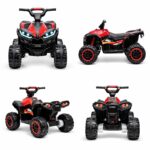 🏎️ ATV Elektrik për Fëmijë 12V 4x4 - Kids RideOn Quad me Telekomandë (Red) - Figura 2