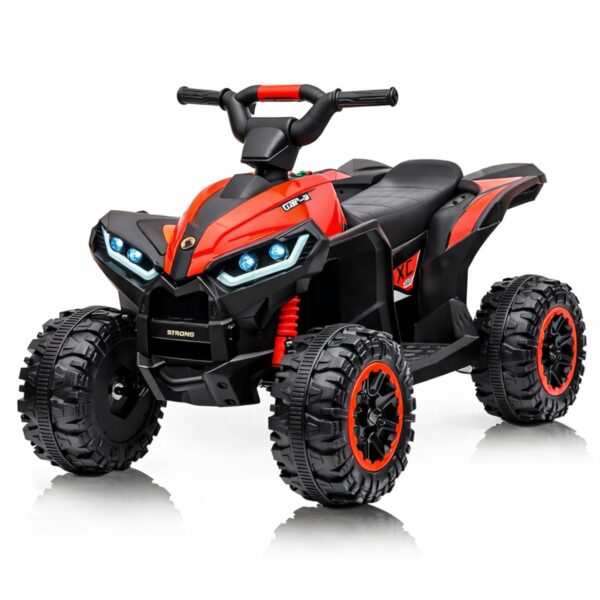 🏎️ ATV Elektrik për Fëmijë 12V 4x4 - Kids RideOn Quad me Telekomandë (Red)