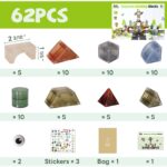 🧲🧱 iPlay, iLearn Magnetic Blocks - Set Ndërtimi Magnetik 62 Copë (STEM Edukativ) - Figura 2