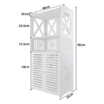 🚿 Dollap Organizues për Banjo me Raft & Dy Dyer - Rezistent ndaj Lagështisë (40×25×90 cm) - Figura 3