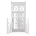 🚿 Dollap Organizues për Banjo me Raft & Dy Dyer - Rezistent ndaj Lagështisë (40×25×90 cm) - Figura 4