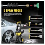 🚿 Makinë Larëse me Presion të Lartë 3000 PSI - Power Washer Elektrik me Tub 16m - Figura 3