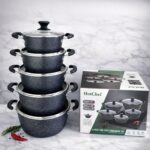 🍳 Set Tenxheresh Premium 10 Pjesë - Granite Non-Stick (Induksion) - Figura 4