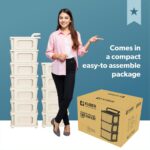 🗂️ Raft Organizues Plastik me 3 Sirtarë - Dizajn Modern & Praktik - Figura 7