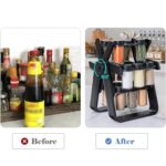 🌿 Mbajtëse Erëzash 360° - Me 18 Kavanoza Xhami (Rrotulluese) - Figura 3