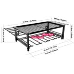 🛠️ Organizues Veglash për Mur - Raft Metalik 2 Shtresor me Mbajtëse për Drill (60 cm) - Figura 2