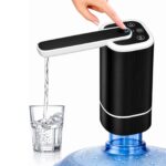 💧Dispenser Uji Elektrik për Bidon (USB Rikarikueshëm, Portable i Zi)