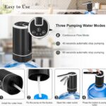 💧Dispenser Uji Elektrik për Bidon (USB Rikarikueshëm, Portable i Zi) - Figura 5
