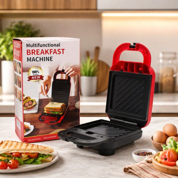 🥪 Sanduiçierë Elektrike 800W - 2 në 1 për Sanduiçe & Waffle