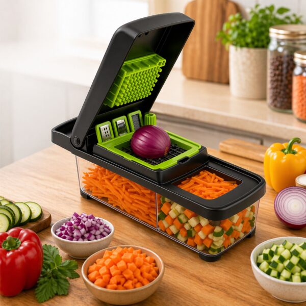 🥕 Multifunction Veggie Slicer 12 në 1 - Prerëse Profesionale për Perime
