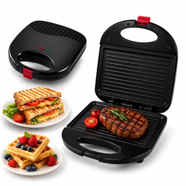 🥪 3 në 1 Sandwich Maker - Grill & Waffle Maker (750W)