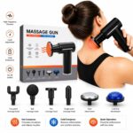 Massage Gun Premium me LCD Ngrohje dhe Ftohje - Relaksim i Thellë për Muskujt, 6 Shpejtësi, 6 Koka 💪🔥❄️