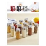 Organizues Erëzash Rrotullues me 12 Kavanoza - Spice Rack 360° prej Çeliku Inox (Silver) 🧂✨ - Figura 7
