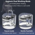 💧🐾Automatik Dispenser Uji për Kafshë 1.8L - Cat & Dog Water Fountain me Filtrim & Pompë Silent (Transparent) - Figura 7