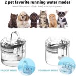 💧🐾Automatik Dispenser Uji për Kafshë 1.8L - Cat & Dog Water Fountain me Filtrim & Pompë Silent (Transparent) - Figura 6
