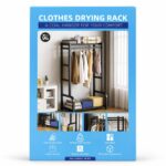 Raft për Rroba Metalik Heavy-Duty (Clothes Rack me Dy Shtylla & Raft Poshtë) - Figura 4