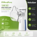 🌬️Inhalator Portativ (Nebulizator Mesh) ANK-N3 – Ultra Quiet, USB-C Rechargeable për Fëmijë & të Rritur - Figura 5