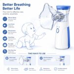 🌬️Inhalator Portativ (Nebulizator Mesh) ANK-N3 – Ultra Quiet, USB-C Rechargeable për Fëmijë & të Rritur - Figura 4