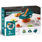 Prerëse & Grirëse Manuale 2 në 1 - Food Processor me Rende & Qërues (Kitchen Tool Multifunksional) - Figura 3
