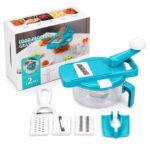 Prerëse & Grirëse Manuale 2 në 1 - Food Processor me Rende & Qërues (Kitchen Tool Multifunksional) - Figura 2
