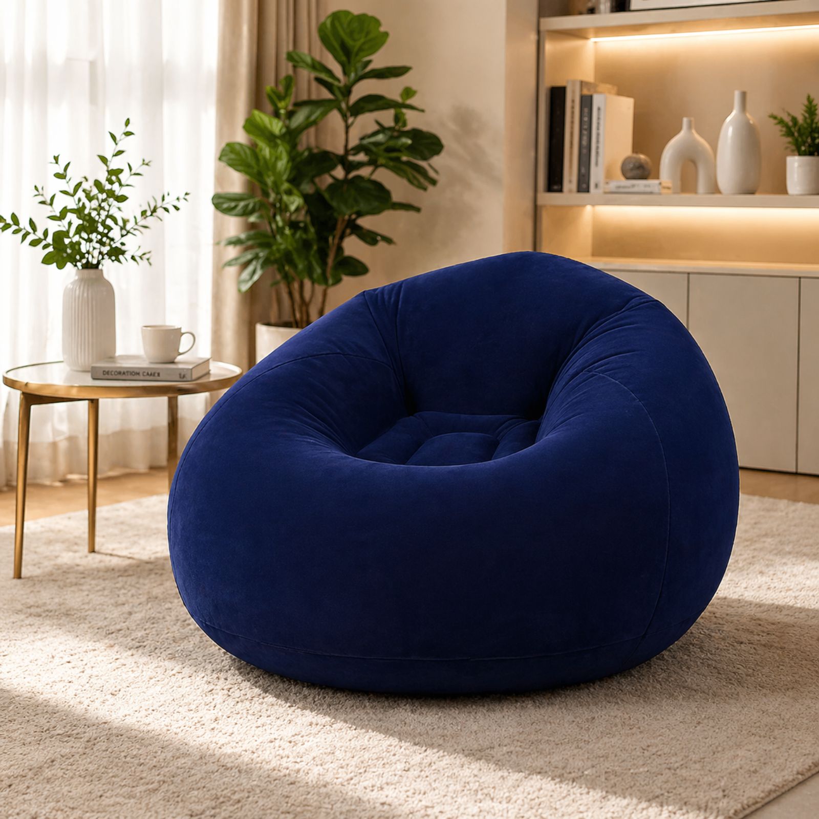 🛋️ Inflatable Air Sofa - Karrige Portative Komode me Mbështetje të Plotë ✨ - Figura 5