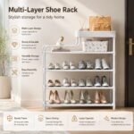 👟 Raft për Këpucë me 5 Kate - Organizues Multifunksional (60x27x78.5 cm) - Figura 2