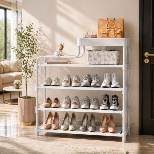 👟 Raft për Këpucë me 5 Kate - Organizues Multifunksional (60x27x78.5 cm)