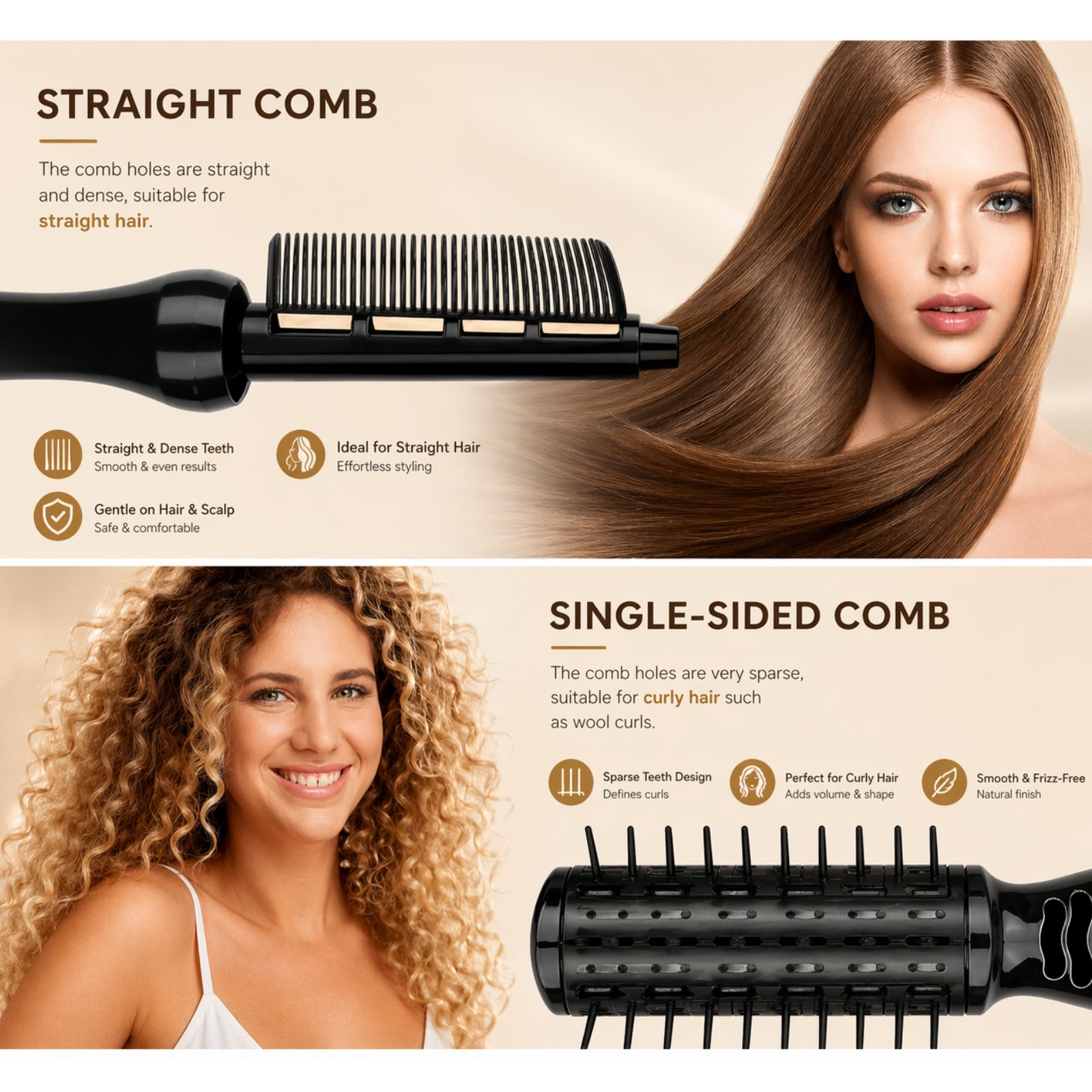 💇‍♀️ 4 në 1 Hot Air Styler - Tharëse, Drejtuese, Kaçurrela & Brush në Një - Figura 4