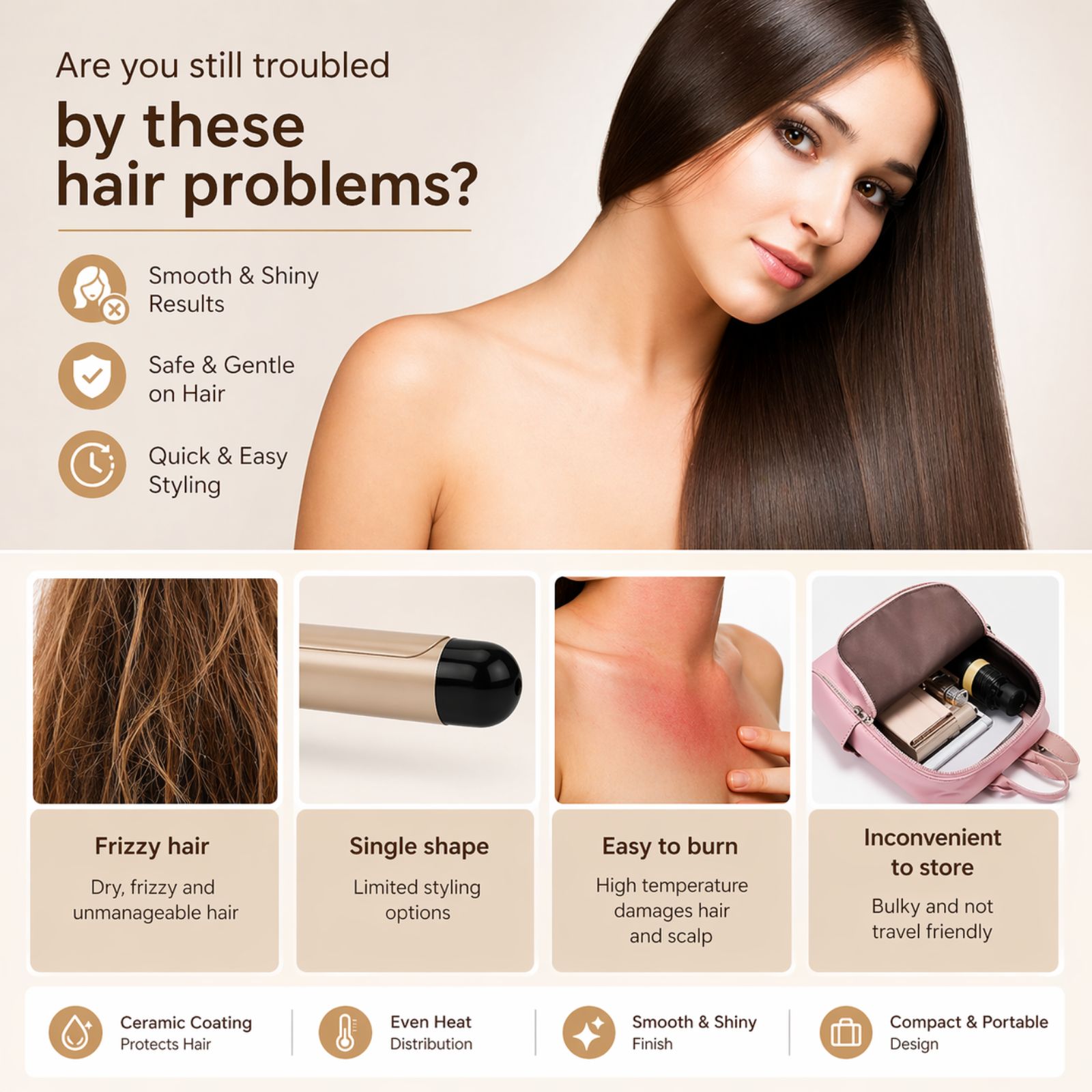 💇‍♀️ 4 në 1 Hot Air Styler - Tharëse, Drejtuese, Kaçurrela & Brush në Një - Figura 3