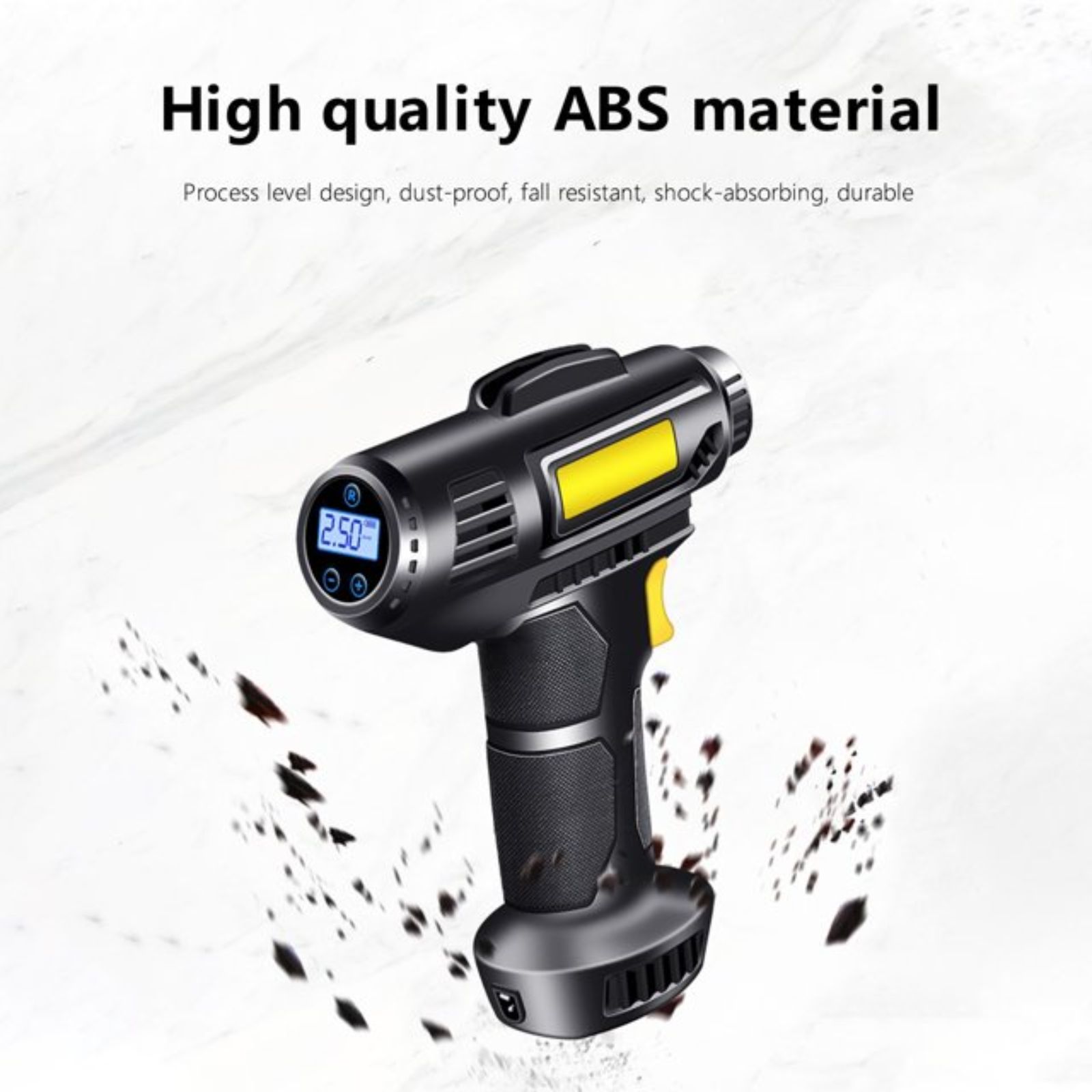 🚗 Digital Air Compressor - Kompresor Ajri 120W me Ekran Digital & Auto Stop 2.5 bar - Figura 6